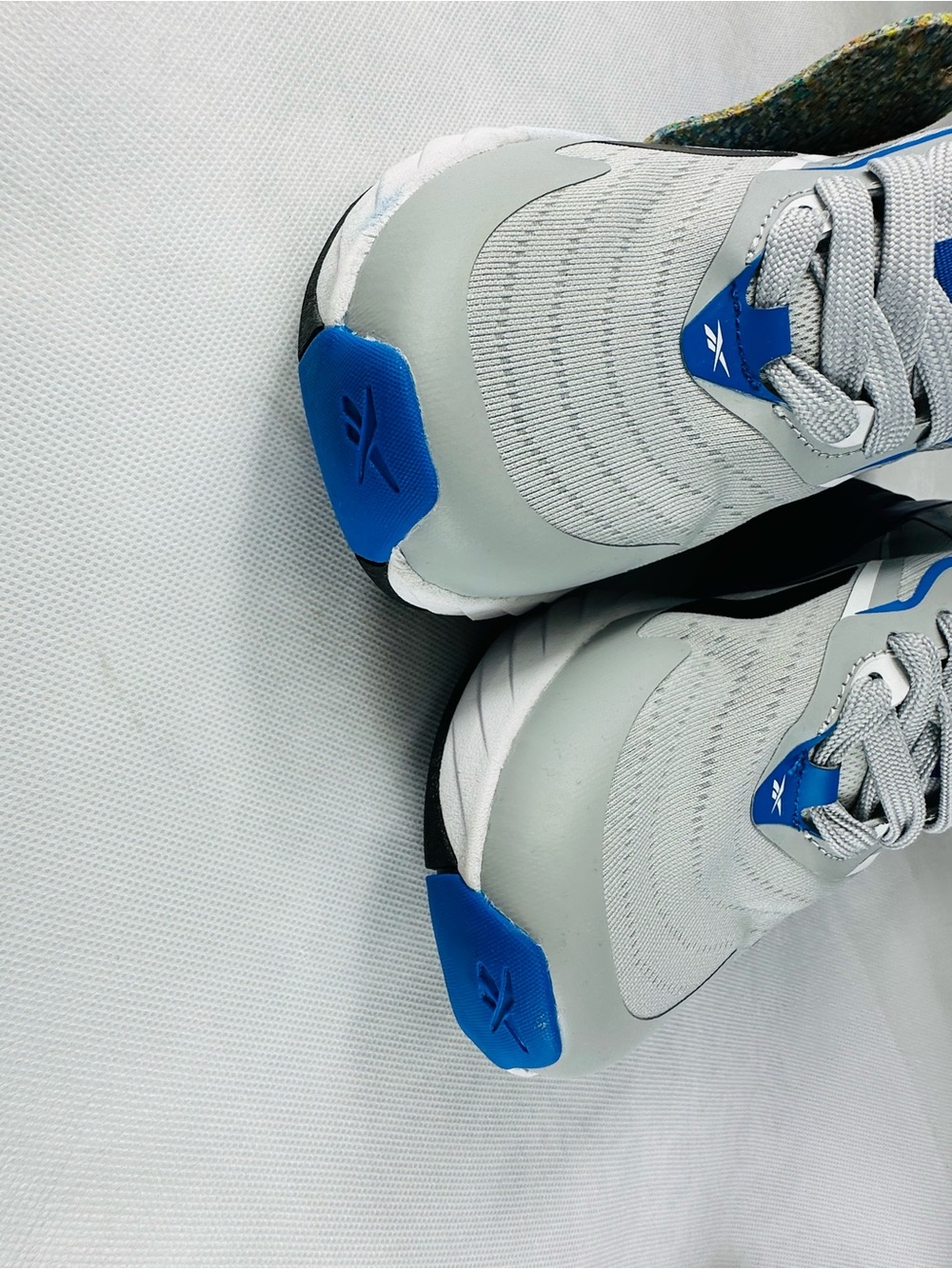 Reebox Men's Light Gray and Blue Athletic Running Shoes - Picture 11 of 11